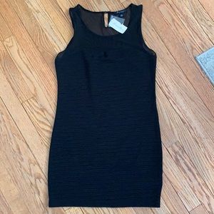 Forever 21 Black sleeveless dress with mess top. Size M